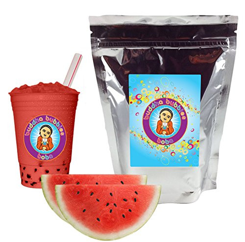 Watermelon Boba - Bubble Tea Drink mix Powder By Buddha Bubbles Boba 1 Pound 16 Ounces   453 Grams