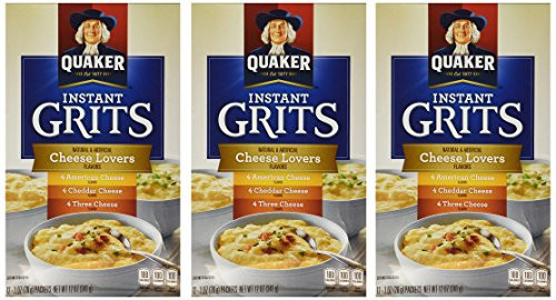 Quaker  Instant Grits Variety Pack  Cheese Lover s  12oz Box Pack of 3