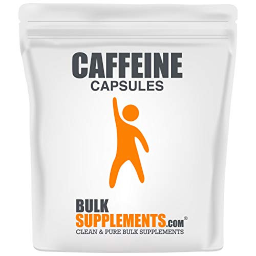 Bulksupplements Caffeine Capsules 200 mg 300 Gelatin Capsules