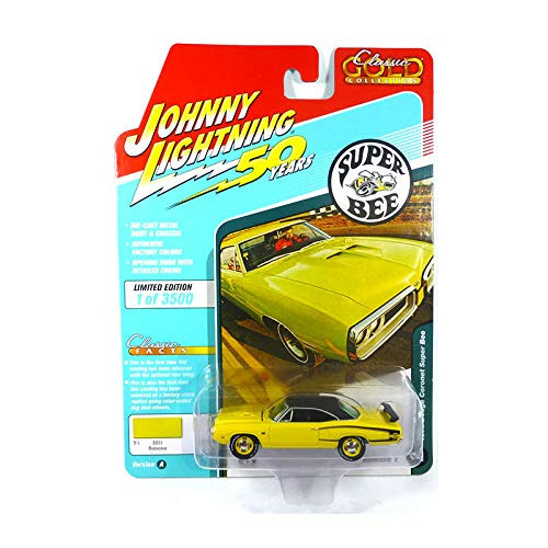 Johnny Lightning JLCG019 Classic Gold VER A 1970 Dodge Coronet Superbee Banana Johnny Lightning JLCG019 Classic Gold VER A 1970 Dodge Coronet Superbee Banana