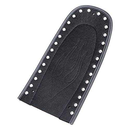 XMMT Chrome Rivet Leather Flame Rear Seat Fender Bib for Harley Touring Electra Glide FLHT Road Glide FLTR  Road King FLHR