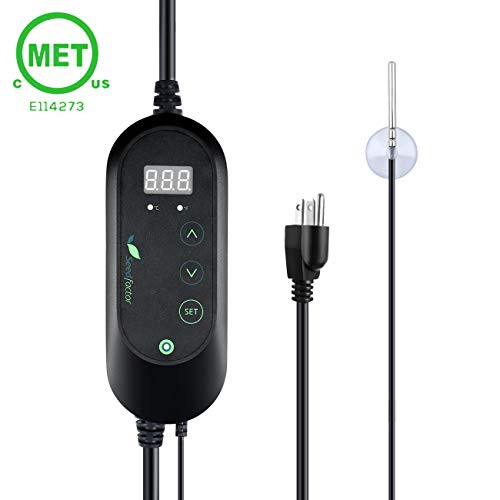 Seedfactor MET Certified Digital Heat Mat Thermostat Controller for Seed Germination Reptiles and Brewing 50-108°F Seedfactor MET Certified Digital Heat Mat Thermostat Controller for Seed Germination Reptiles and Brewing 50-108°F