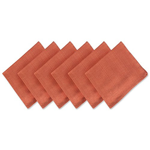 DII 100  Cotton Variegated Tabletop Collection  Napkin Set  Spice 6 Count