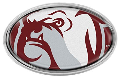 WinCraft Mississippi State Bulldogs Premium Auto Emblem Decal  Chrome Metal with Domed Graphics WinCraft Mississippi State Bulldogs Premium Auto Emblem Decal  Chrome Metal with Domed Graphics