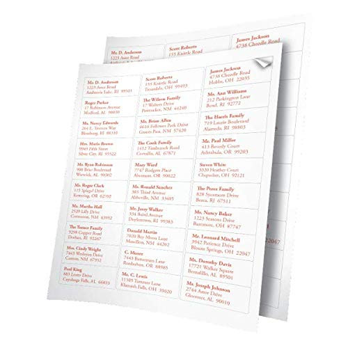 Office Depot White Inkjet-Laser Address Labels  1in- x 2 5-8in  Box of 7 500  505-O004-0005