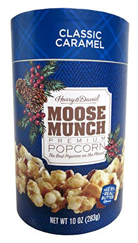 Harry   David Moose Munch Classic Caramel Premium Popcorn 10oz Holiday Canister