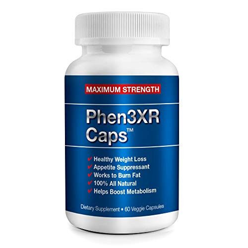 PHEN 3XR CAPS - Appetite Suppressant for Weight Loss - Diet Pills for Women and Men - Thermogenic Fat Burner - Great for Keto Diets PHEN 3XR CAPS - Appetite Suppressant for Weight Loss - Diet Pills for Women and Men - Thermogenic Fat Burner - Great for Keto Diets