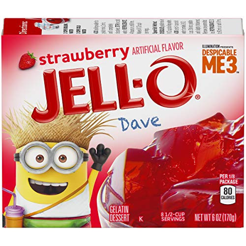 Jell-O Strawberry Gelatin Mix 6 oz Boxes  Pack of 6