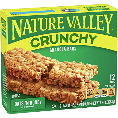Nature Valley Crunchy Granola Bar  Oats  N Honey  12 Ct  12 Boxes