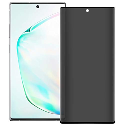 SPCOE Galaxy Note 10 Plus Privacy Screen Protector  Tempered Glass Anti Glare-Spy Anti-Scratch No Bubble 9H Hardness 3D Touch Compatible with Samsung Galaxy Note 10 Plus-Note 10