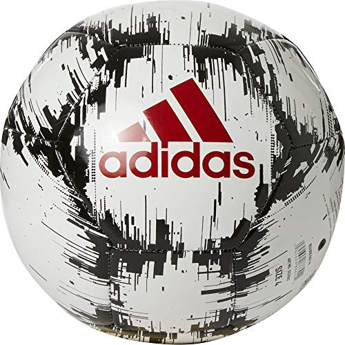 adidas Glider 2 Soccer Ball White-Red-Black  4