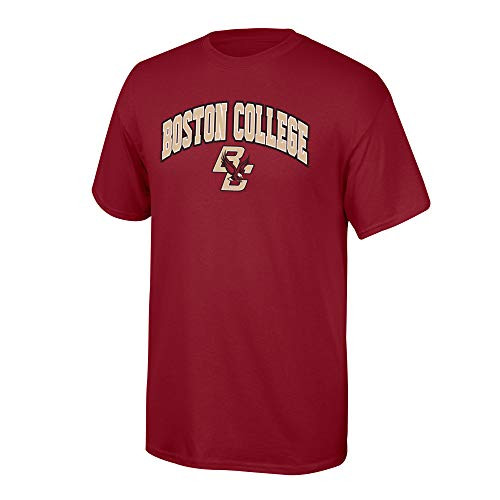 Elite Fan Shop Boston College Eagles Men s T Shirt Team Color Arch  Large