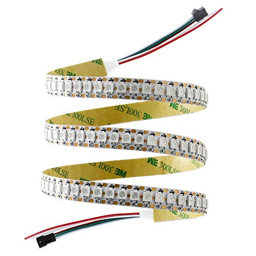 Arkare WS2812B LED Strip 144 LEDs 3-3ft Individually Addressable LED Pixels Light DC 5V Programmable Dream Color Digital RGB LED Ribbon Lights  Works with Arduino Raspberry Pi  No Power-Controller