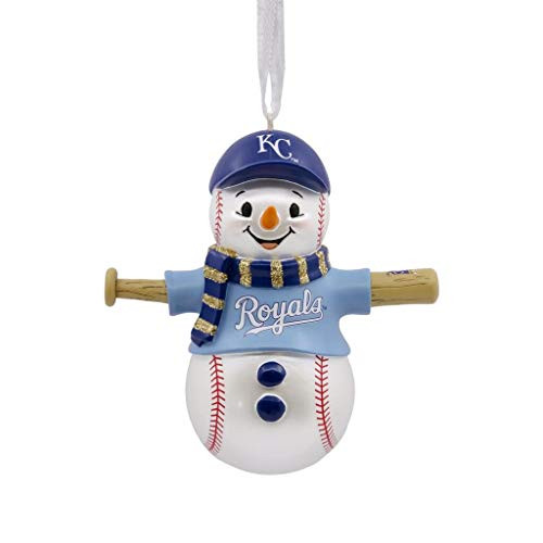 Hallmark MLB Baseball Snowman Ornament Kansas City Royals