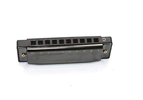 Blues Diatonic Harmonica 10 Holes C Key Harmonica Black