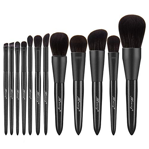 Makeup Brushes Premium Synthetic Foundation Powder Concealers Eye Shadows Makeup 12 Pcs Brush Set  1 Count