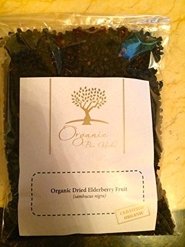 Organic Bio Herbs-Organic Dried Elderberry Fruit Sambucus Nigra 6 Oz-