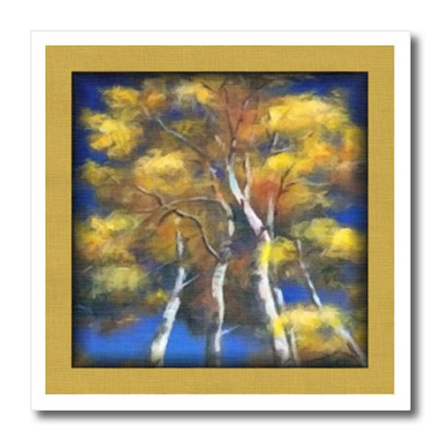 3dRose ht183033 Birch Trees Iron on Heat Transfer for White Material  10 by 10-Inch