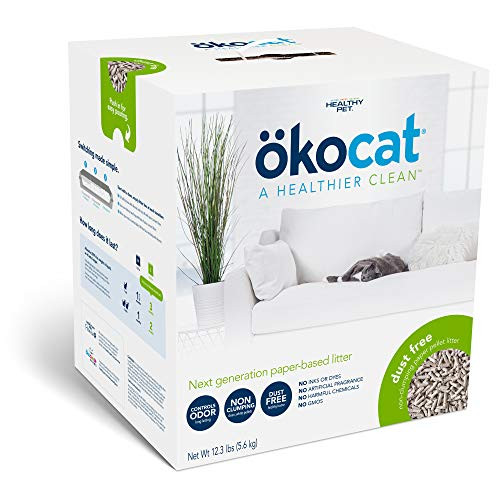 ökocat Natural Paper Cat Litter  Dust Free Package may vary