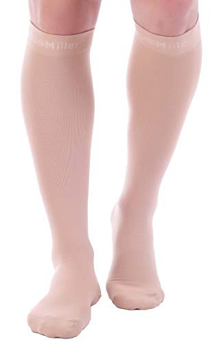 Premium Calf Compression Sleeve 1 Pair 20-30mmHg Strong Calf Support Fashionable COLORS Graduated Pressure for Sports Running Muscle Recovery Shin Splints Varicose Veins Doc Miller Skin Sock  Medium