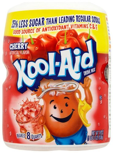 Kool-Aid Drink Mix  Sugar Sweetened Cherry  19 oz Container Pack of 4
