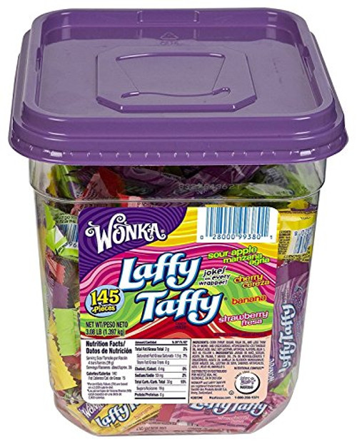 Nestle 48749 Wonka Assorted Flavor Laffy Taffy 3-08lb 145 Wrapped Pieces-Tub Nestle 48749 Wonka Assorted Flavor Laffy Taffy 3-08lb 145 Wrapped Pieces-Tub