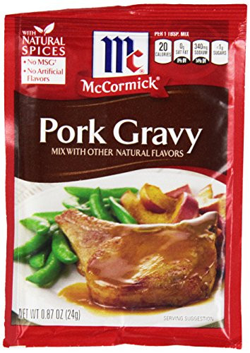McCormick Pork Gravy Mix  0-87 oz Pack of 12