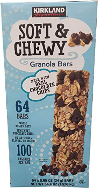 Kirkland Signature Soft   Chewy Chocolate Chips Granola Bars  54-4 oz Kirkland Signature Soft   Chewy Chocolate Chips Granola Bars  54-4 oz
