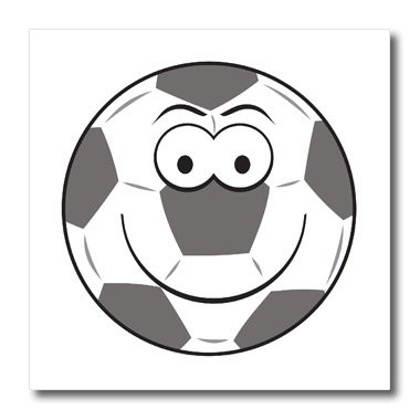 3dRose ht1037983 Tongue Yellow Smiley Face-Iron on Heat Transfer for White Material  10 by 10-Inch