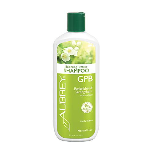 Aubrey GPB Balancing Protein Shampoo   Replenishes  Strengthens   Nourishes Damaged Hair   Aloe   Shea Butter   75  Organic Ingredients   11oz