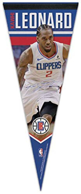 WinCraft Kawhi Leonard Los Angeles LA Clippers 12 x 30 Premium Felt Pennant