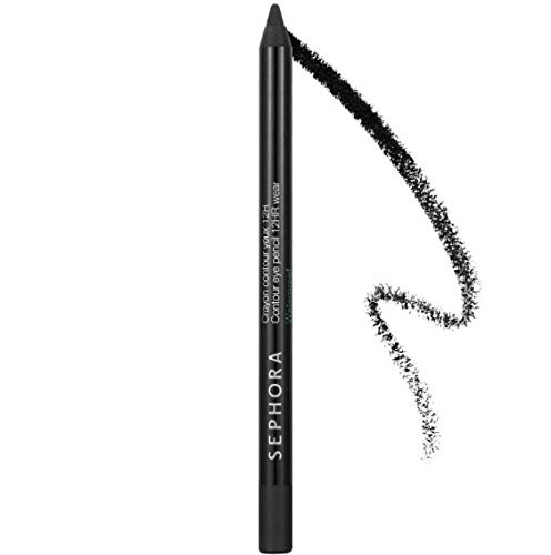 SEPHORA COLLECTION Contour Eye Pencil 12hr Wear Waterproof 0-04 Oz 01 Black Lace - Black