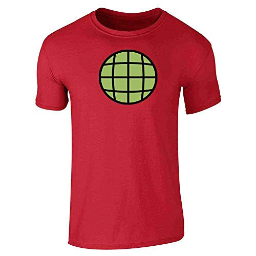Planeteer Team Vintage Retro 90s Halloween Costume Red L Graphic Tee T-Shirt for Men