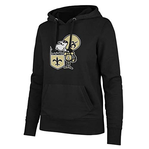 OTS NFL New Orleans Saints Women s Fleece Hoodie  Alternate Logo  Medium