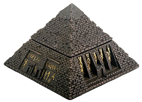 YTC Egyptian Sm- Bronze Pyramid Trinket Box - Egypt Jewelry Container