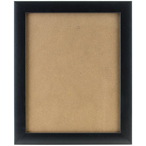 Craig Frames 1WB3BK 24 by 36-Inch Picture Frame, Smooth Wrap Finish, 1-Inch Wide, Black