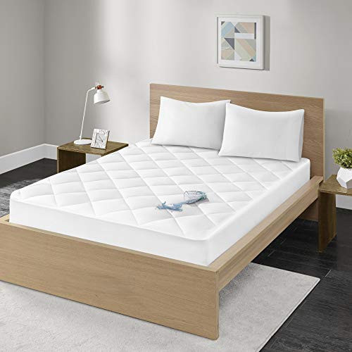 Madison Park Quiet Nights 300 Thread Count Waterproof Mattress Pad Size: Full White