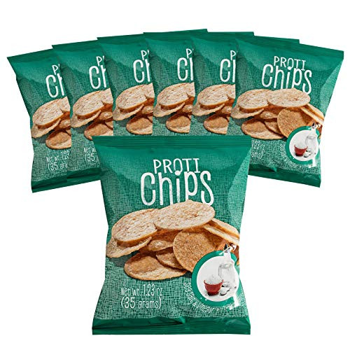Proti-Thin - Sea Salt   Vinegar Proti Chips - High Protein - Low Calorie - Low Fat - Healthy Snack Chips 7 Bags
