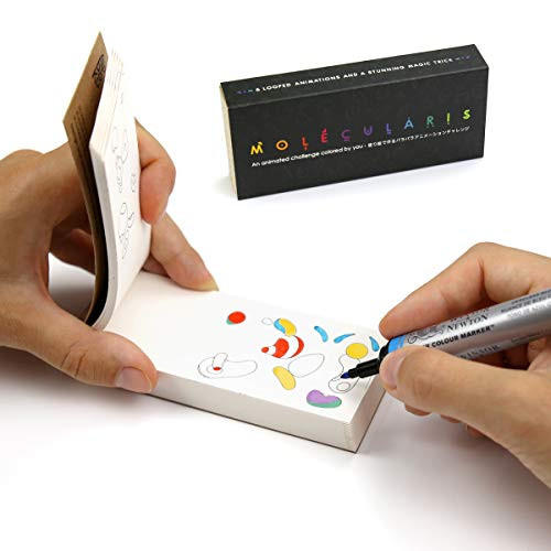 Molecularis - A Flipbook Reinvention  Animation  Coloring and Optical Illusion- A DIY Activity Flip Book by Flipboku-