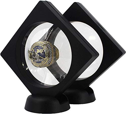 RECHIATO 3D Floating Display Case Display Stands Holder Suspension Frame for Championship Ring Challenge Coin AA Medallion Jewelry Pin 3-5x3-5x0-8 InchesWithout Rings Black 6PCS RECHIATO 3D Floating Display Case Display Stands Holder Suspension Frame for Championship Ring Challenge Coin AA Medallion Jewelry Pin 3-5x3-5x0-8 InchesWithout Rings Black 6PCS
