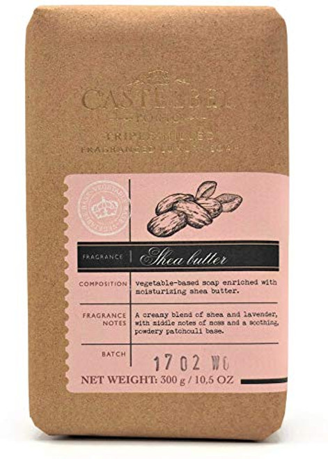 Castelbel Porto Shea Butter Soap Bar with Fragrance Notes of Shea  Lavender   Patchouli  Pure Vegetable Base Triple Milled Luxury Bath Soap Bar 10-5 oz Enriched with Moisturizing Shea Butter