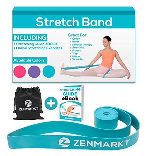 Stretch Bands for Dancers and Gymnasts - Exercise Bands for Dance  Ballet  Gymnastics  Cheerleading  Pilates Training Stretching Band Dance Stretch Bands for Flexibility Ballet Barre E-Book Teal