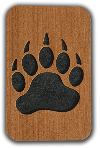 ToeJamR Snowboard Stomp Pad - Black Bear PAW PAD - Brown