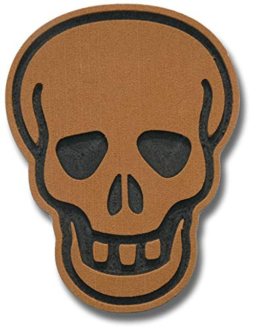 Toejamr Snowboard Stomp Pad - Large Skull - Brown