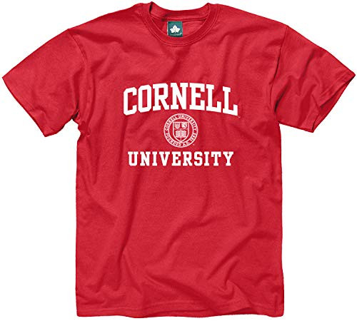 Ivysport Cornell University Short-Sleeve T-Shirt  Crest  Red  Large