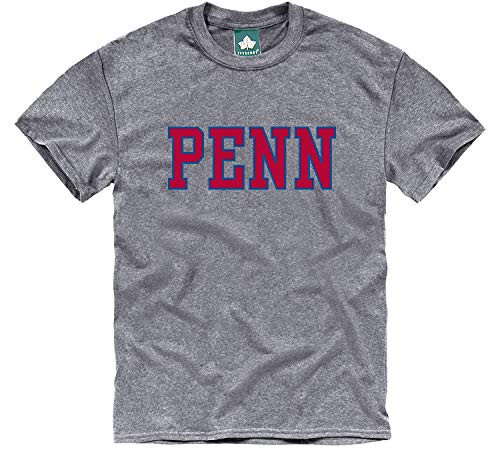 Ivysport University of Pennsylvania Quakers Short-Sleeve T-Shirt  Classic  Charcoal Grey  Medium