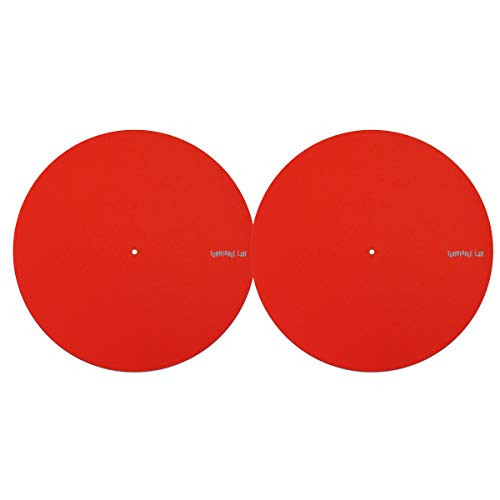 Turntable Lab  Supersoft Slipmats Record Mats - Red - Pair