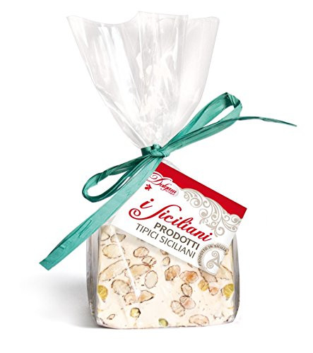 iSiciliani Italian Almond   Pistachio Torrone Nougat Block Soft 300g- 10-5oz-