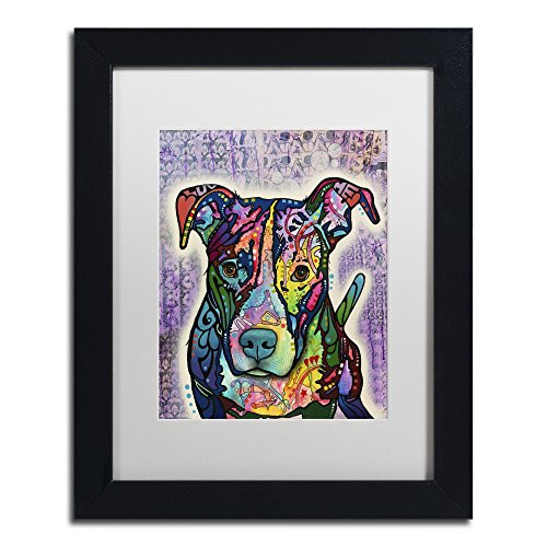 Trademark Fine Art Luv Me by Dean Russo, White Matte, Black Frame 11x14-Inch