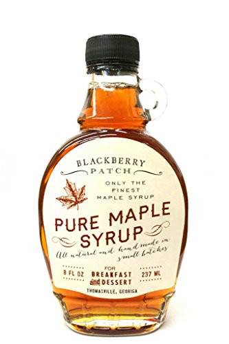 Pure Maple Syrup - Blackberry Patch Syrups 3 Ingredients 8 oz Bottle  Perfect on Pancakes  Waffles   French Toast  Great Dessert Topping Pure Maple  8 Ounce